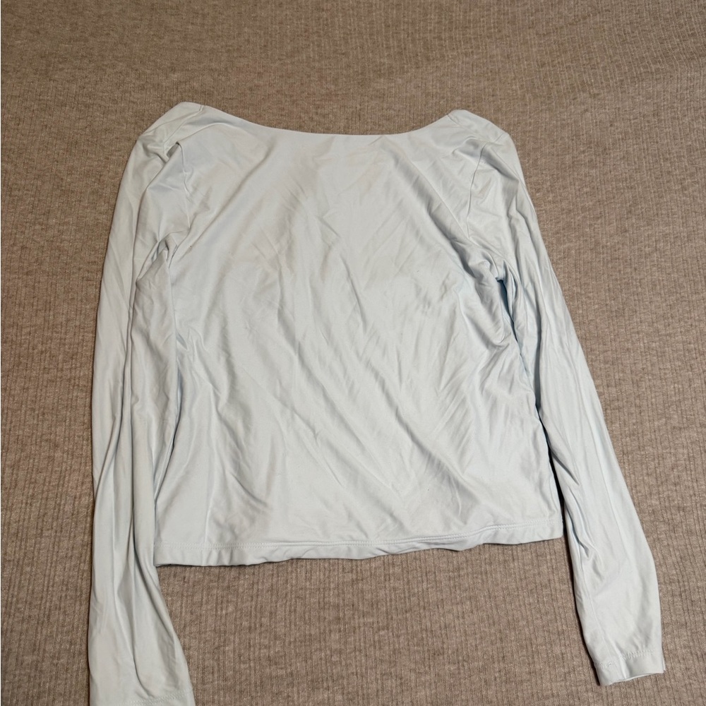 Light Blue Women's Long Sleeve Top